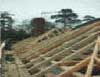 Timber cut pitched roof Burwood Park Walton on Thames