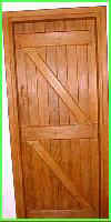 Internal Oak ledged and braced door